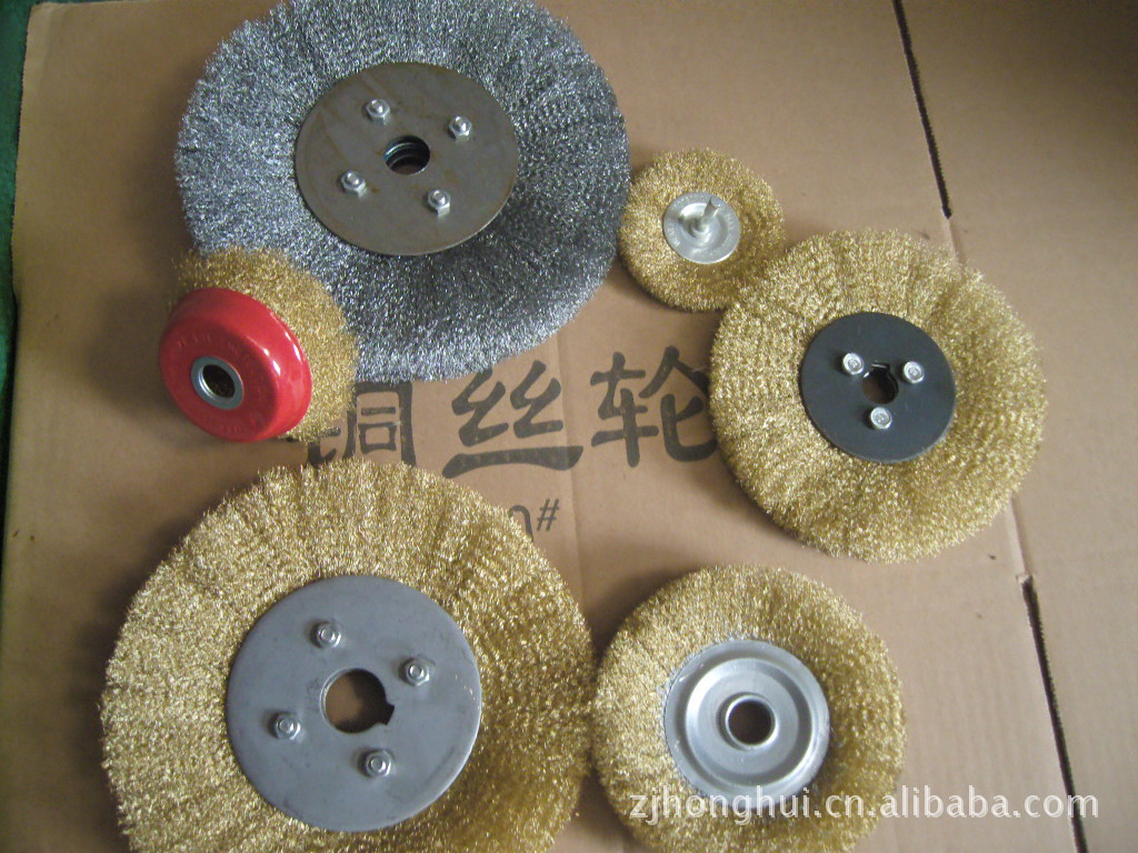 碗型钢丝轮 镀铜丝轮 角磨机磨光轮 打磨除锈 拉丝轮 钢丝刷