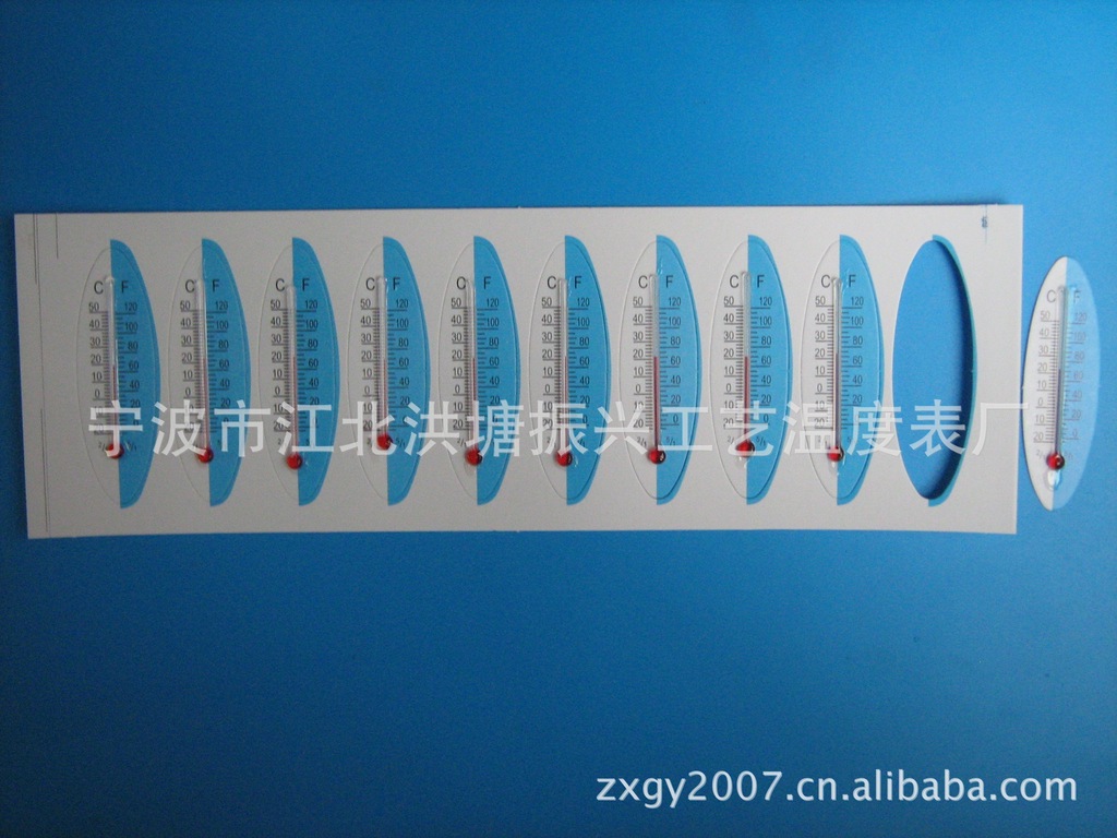 供应温度计 双色纸牌温度计