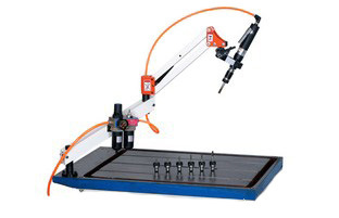 台湾进口气动攻丝机 全自动卧式攻牙机垂直/万向打孔机气动工具|ru