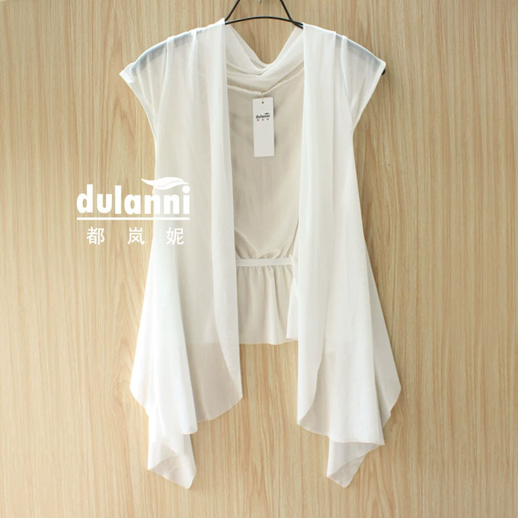 1081 Корейский стиль шаль жилет для лета плюс размер Тонкая Блузка солнцезащитный кардиган 0,092