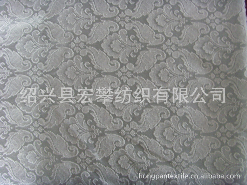 供应梭织蝴蝶花双鸟花涤棉双层大提花布春秋面料童装旗袍面料