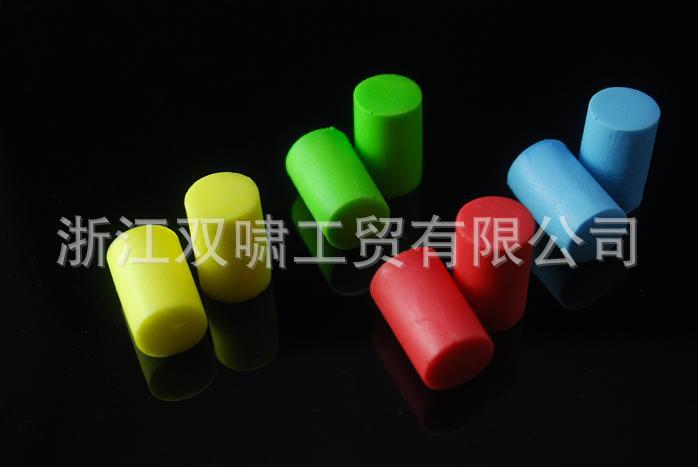 High-Quality Anti-Noise Earplugs Cylindrical Slow-Rebound Sponge Earplugs Soundproof Earplugs Protective Supplies Foaming Multi-Color