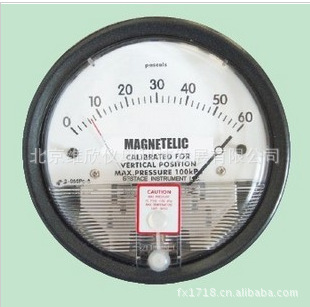 指针压差表0-60PA微压表（洁净室专用测量压差 ）