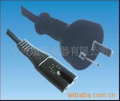 0.75平方 VDE欧规电源线插头 两芯欧标8字尾电源线欧式八字尾AC线