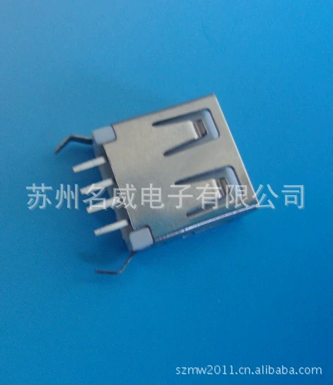 Поставщик продукции USB A female 180 градусов прямой кромка DIP тип