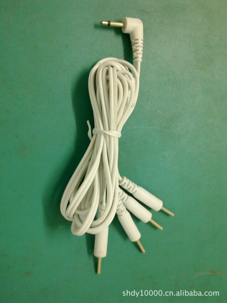 厂家供应一拖四针线 理疗电极线