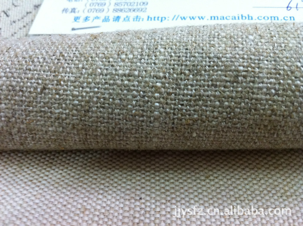粗亚麻厚亚麻家具家居抱枕用亚麻沙发染色系列亚麻面料 L111-阿里巴巴