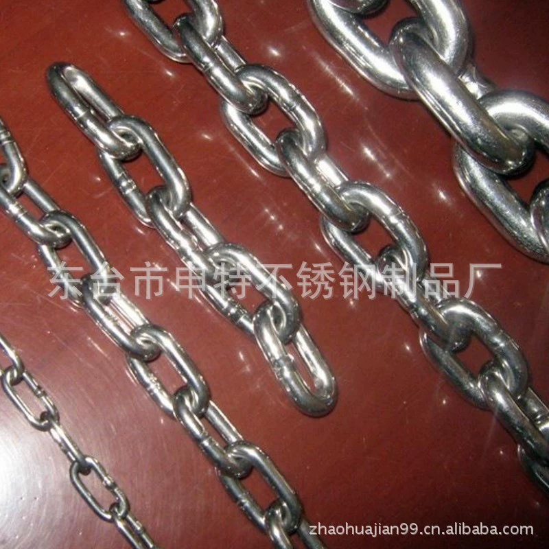 Производитель поставляет якорные цепи из нержавеющей стали марок 304L, 316L, а также стальные якорные цепи с бесступенчатой регулировкой.