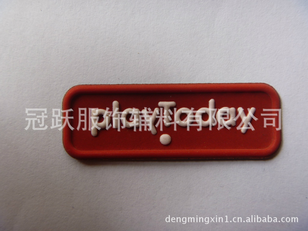 生产800高光【大红底色白色LOGO高频印刷反光标】