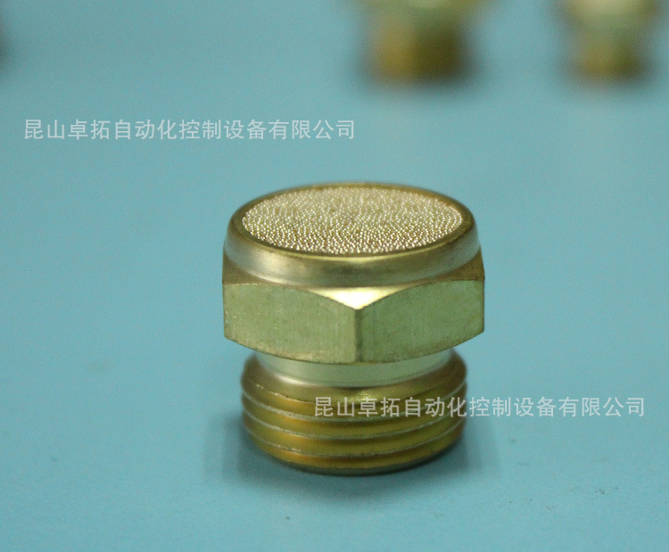 铜消音器 ST03 平头消声器 气动元件配件 CHANTO 长拓气动元件