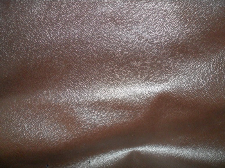 供应批发头层真皮 黄牛皮 咖啡色荔枝纹牛皮