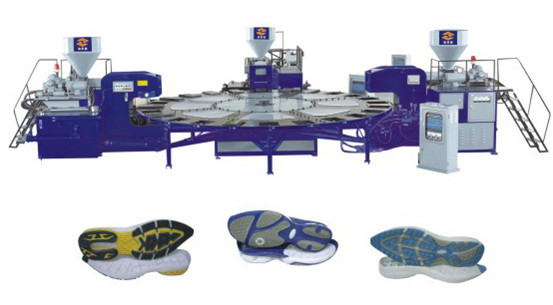 供应单、双、叁色TPR、PVC鞋底注塑机成型机器设备