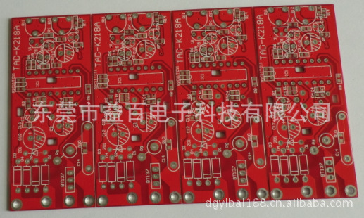 生产功放产品双面红油线路板。客供资料定制生产
