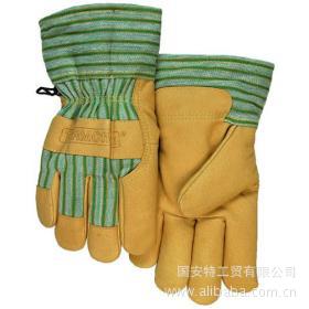 威特仕10-2289保暖柔猪青皮掌抗冻劳保手套，防寒防冻手套