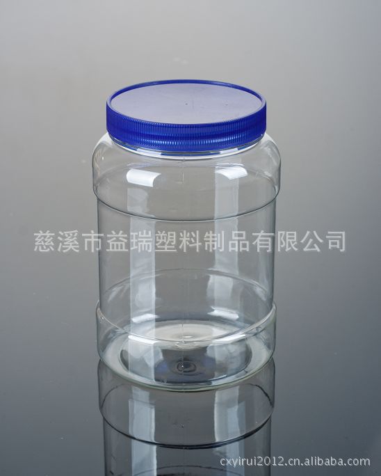 普通盖大口蜂蜜瓶1500G 圆形透明塑料瓶(PT028)