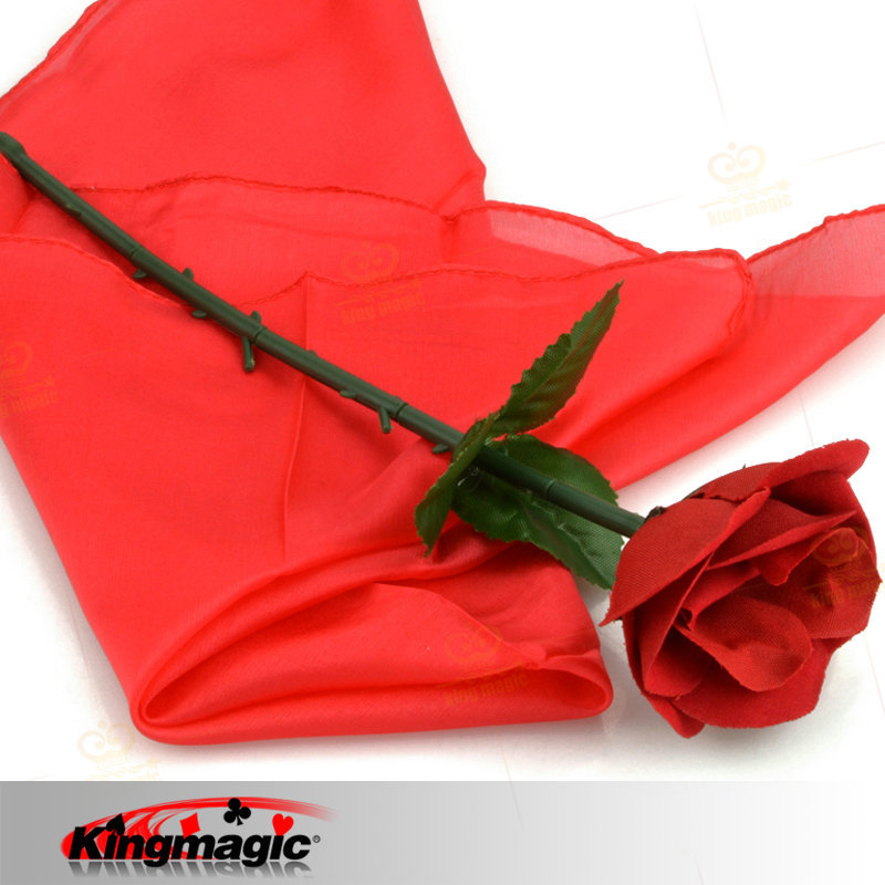 G0416 silk scarf becomes rose king magnet magic props manufacturer…