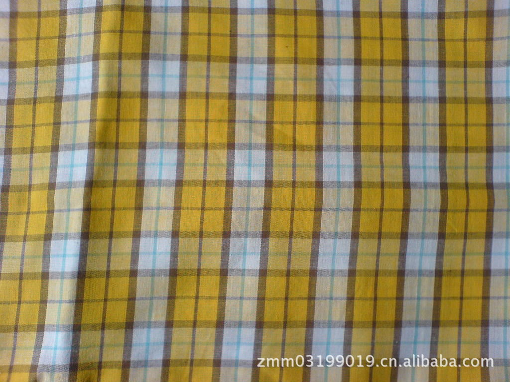 厂家供应 色织针织面料 时尚衬衫面料 磨毛格子面料