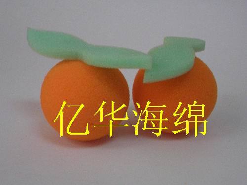 桔型海绵  水果型海绵   洗擦海棉