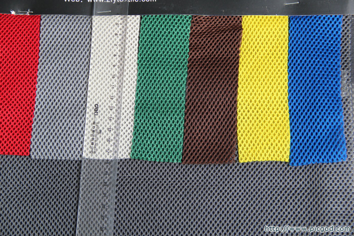 专业宽幅家纺用全涤三明治网眼布 透气、易洗、高弹、低疵