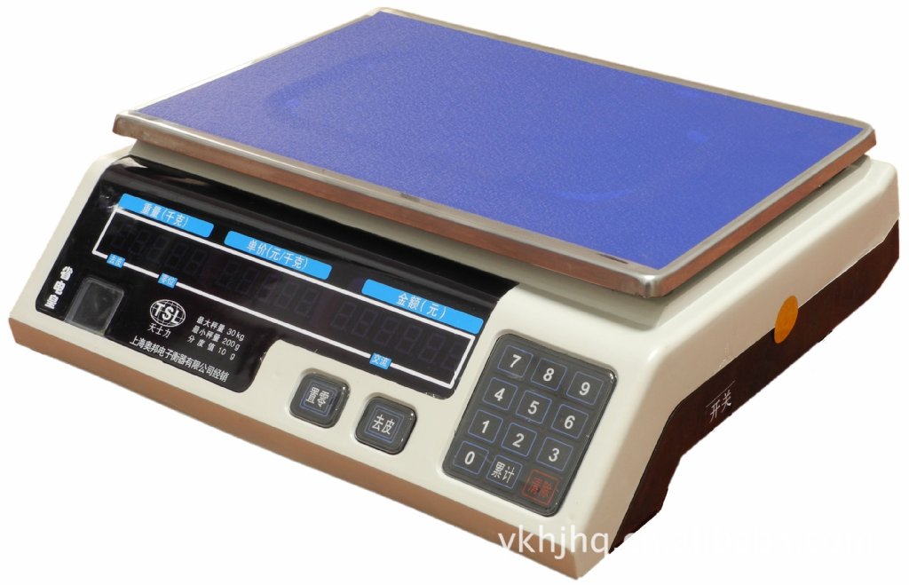 厂家直销30kg经典款式208款加重电子计价秤电子秤电子称厨房秤|ru