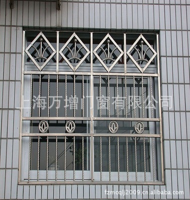 上海萬增系統門窗上海廠家生産加工304不鏽鋼防盜門窗13585553638