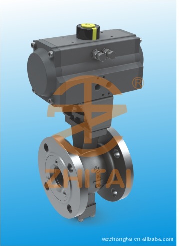 气动V型法兰式球阀/软密封V型球阀/ZTVQ640F/H/Y
