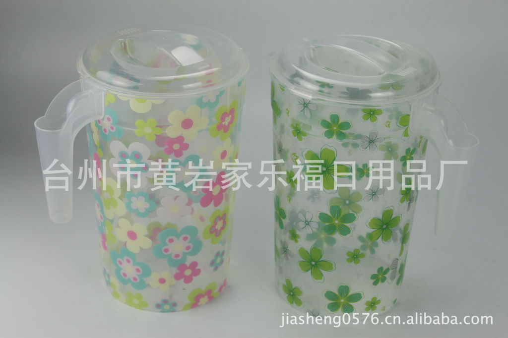 厂家直供塑料膜内贴透明贴花纸圆形水壶水杯套装