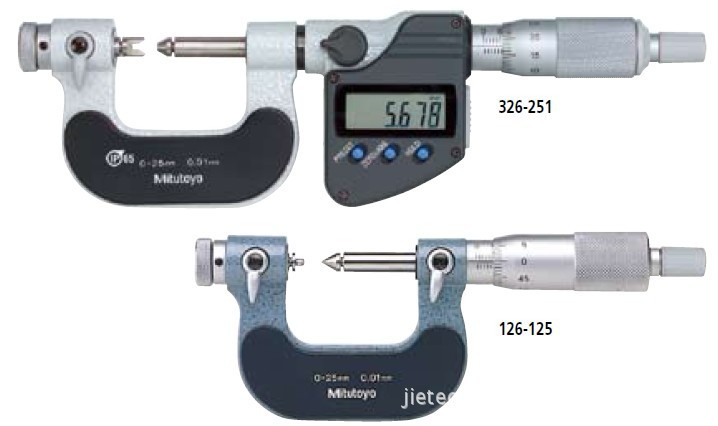 日本三丰mitutoyo数显螺纹千分尺