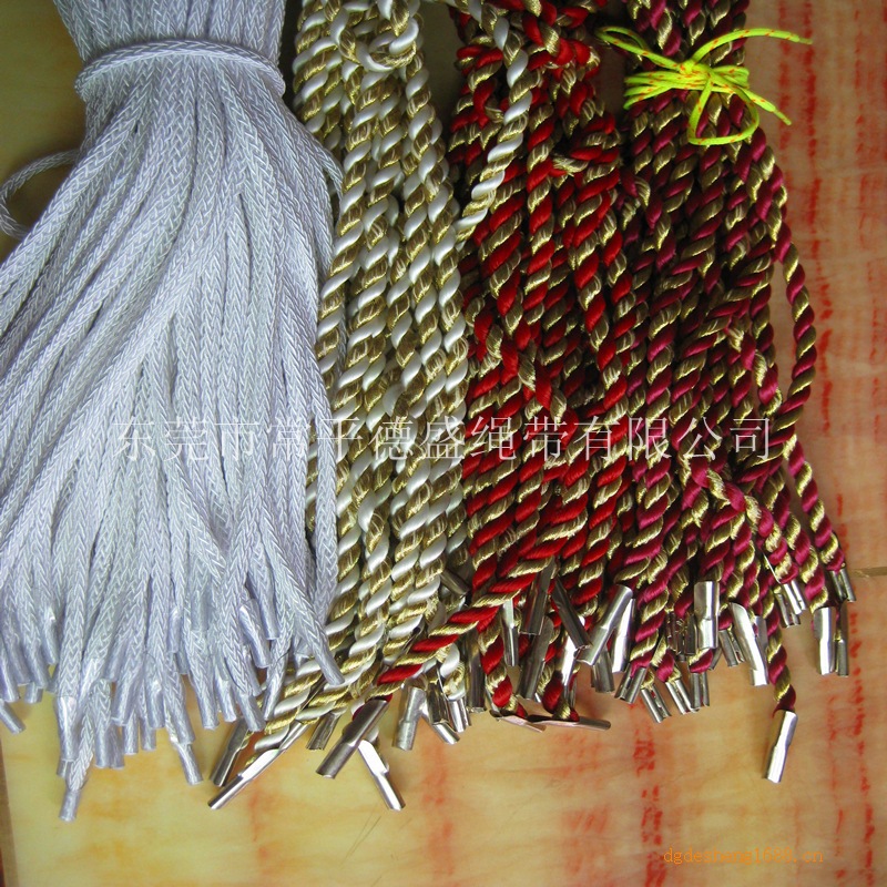 东莞常平厂家直销供应手提礼品袋绳 手腕带绳子 涤纶手腕绳子