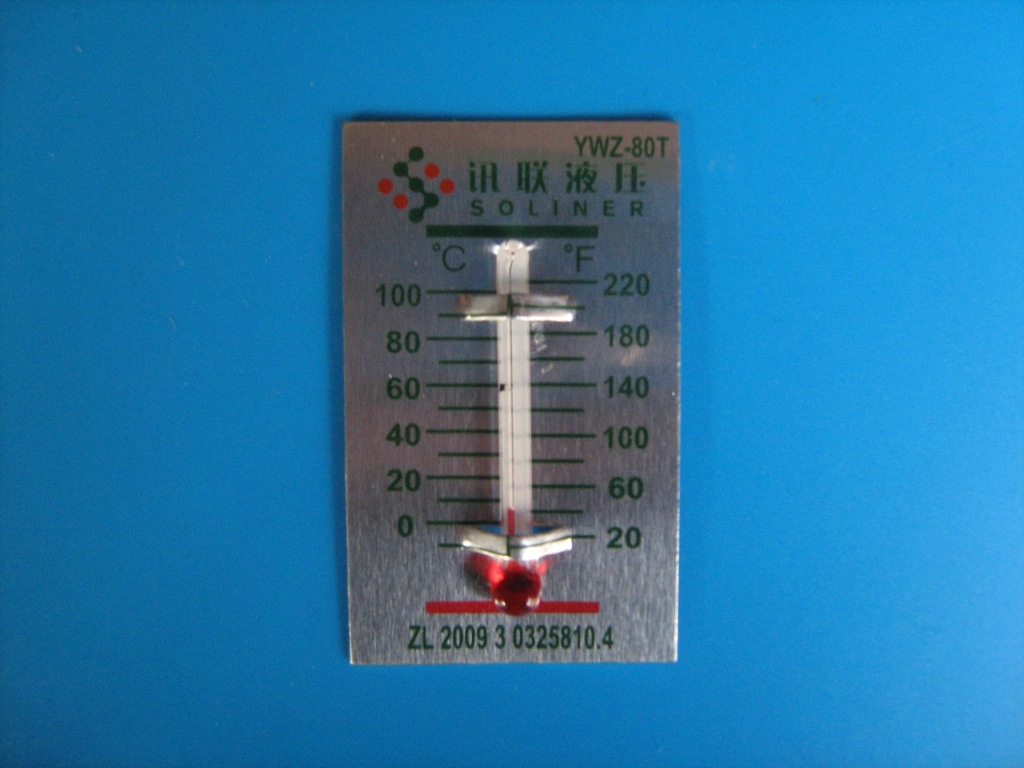 供应温度计 工艺品铝牌温度计