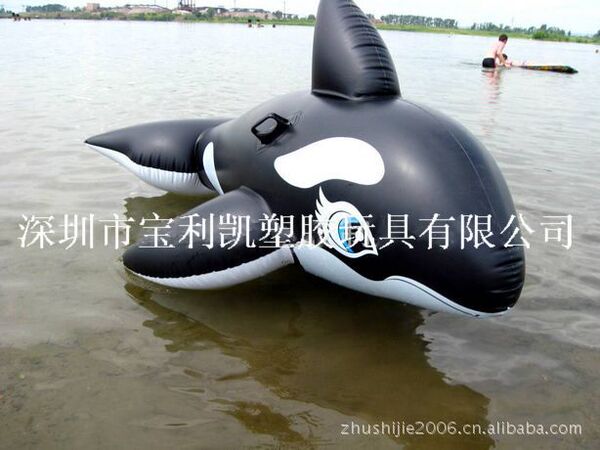 Inflatable cartoon realistic shark PVC