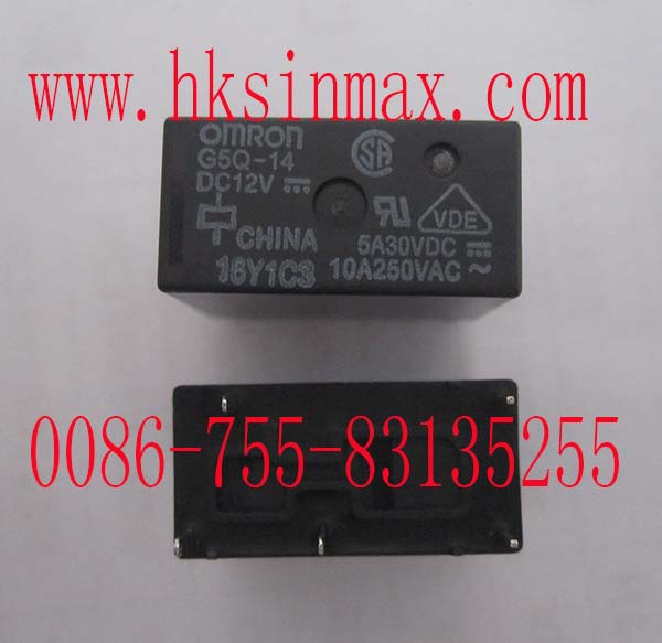 供应G5Q-14-12V 欧姆龙继电器 原装进口  深圳现货 功率继电器