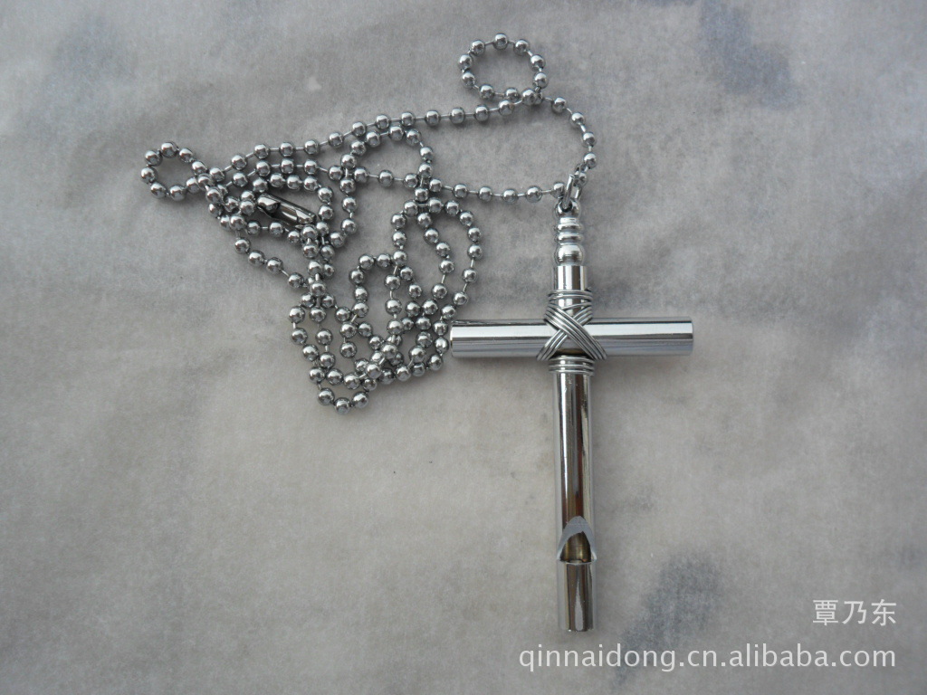 珠鏈銅十字口哨