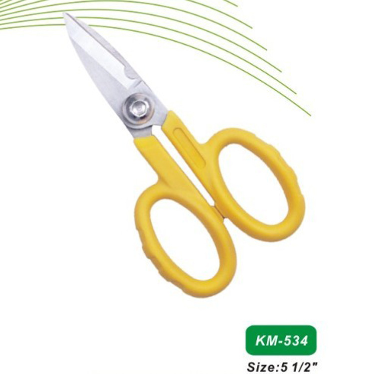 光纤凯夫拉剪刀电工剪刀带锯齿芳纶剪刀凯夫拉线剪尾纤五金工具剪