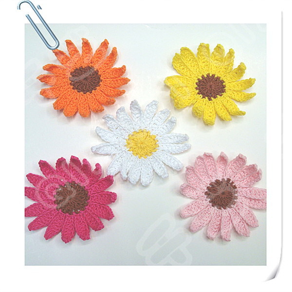 供应手工雏菊，手钩花，手工钩花