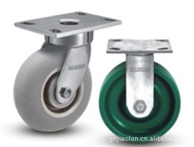 110系列 45号钢制造而成，热处理加硬具有更长寿命的重型脚轮