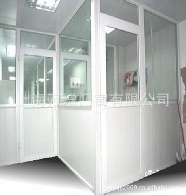 【上海万增系统门窗公司】订制办公室 车间隔断门窗海螺塑钢门窗|ru