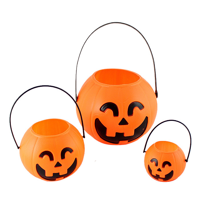 万圣节南瓜灯装饰用品KTV酒吧夜场幼儿园儿童糖果桶南瓜桶批发