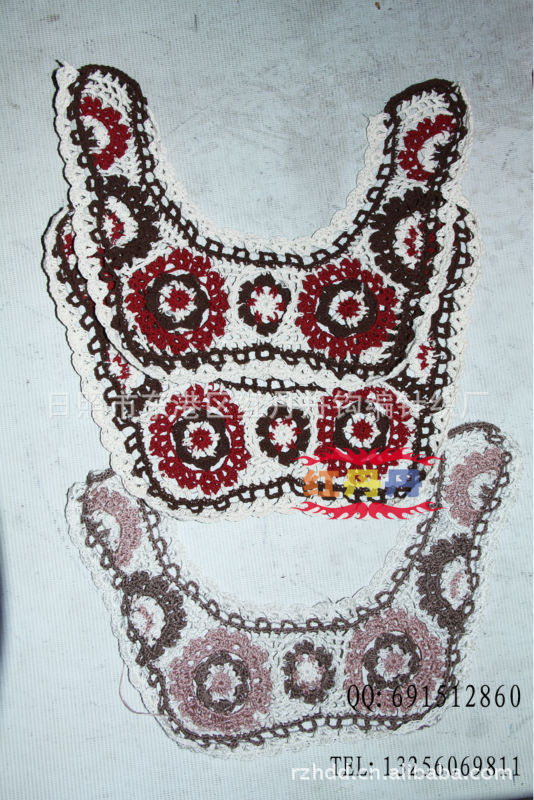 供应手钩花边领子，服装辅料衣领。HB-83