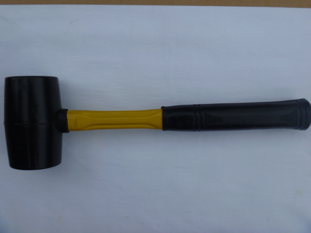 厂家供应 环保 纤维柄橡胶锤 锤子