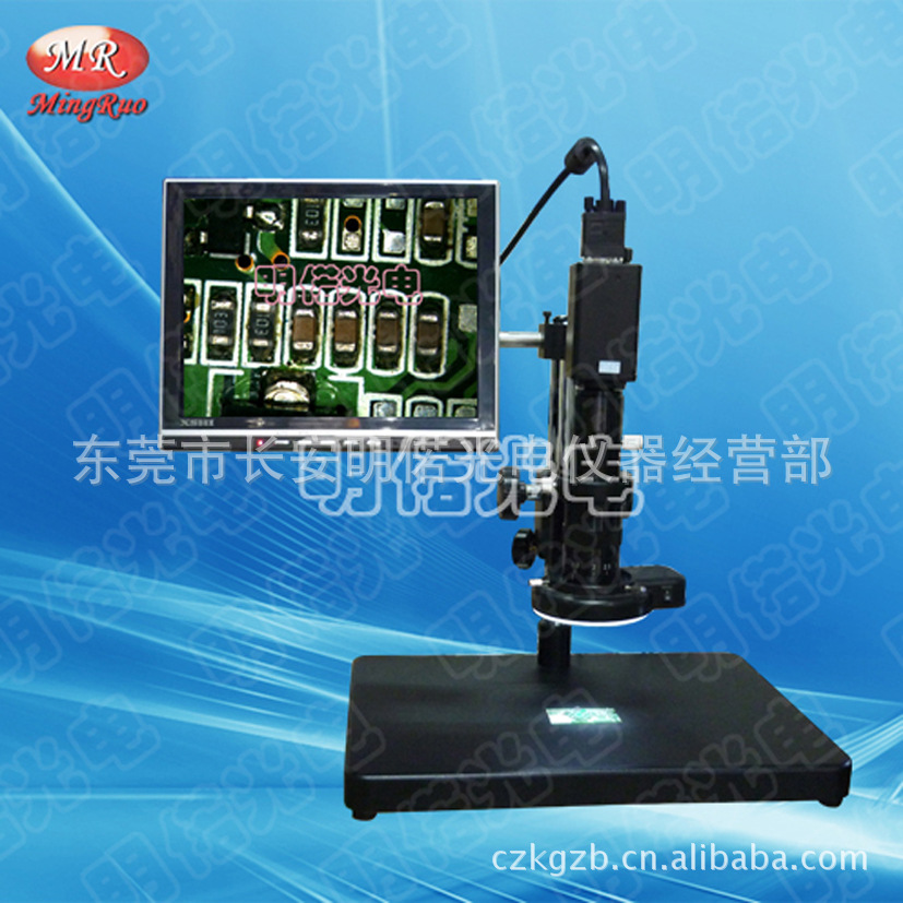 VAG接口高清视频显微镜 视频放大镜 CCD检测仪 单筒显微镜