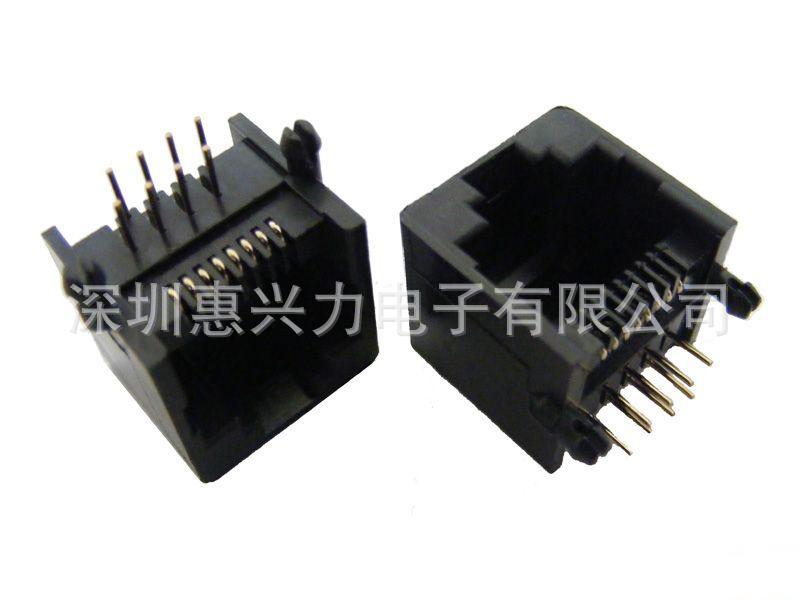 RJ45全塑插座，小尺寸网络接口，RJ45连接器全塑无屏蔽