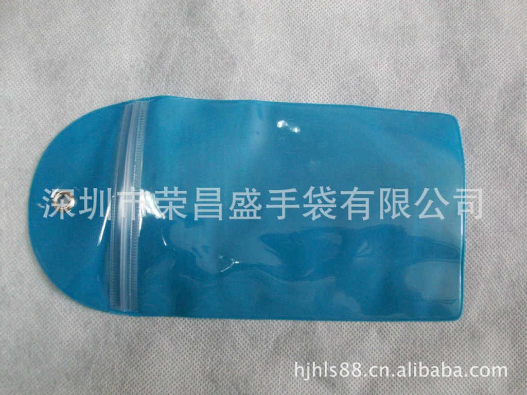 广州pvc布丁手机袋闪粉手机袋拉链袋防水手机袋说及外壳袋