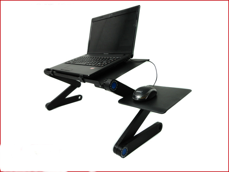 Cooling Laptop Desk Stand Bed Desk/Lazy Aluminum Alloy Folding Small Table