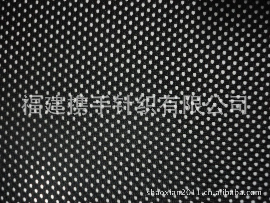 源头厂家380克涤纶摇篮网  1.5m黑色小孔网眼布经编针织面料