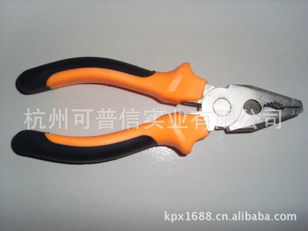 供应高档双色柄钢丝钳150mm