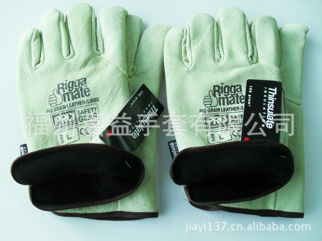 猪头层皮美国棉全里司机手套