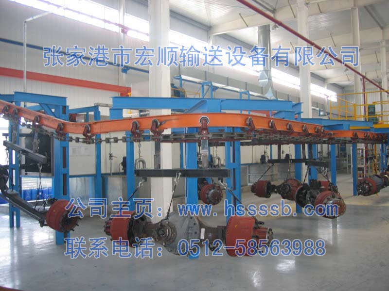 供应重型XT车桥喷漆涂装线 悬挂链输送机 模锻链 模锻滑架