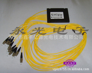 电信品质1*8尾纤式 PLC光分路器 一分八 1:8 EPON 分光器 FC/PC