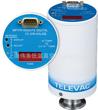 Televac MP7FR Remote Double Inverted Magnetron Cold Cathode